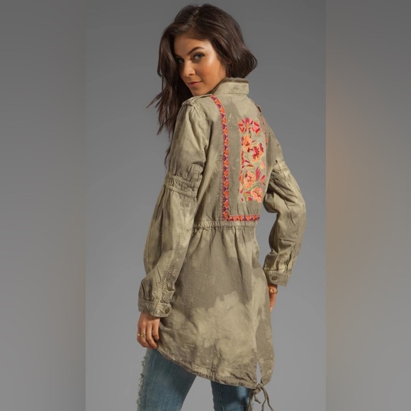 Free People Festival Anorak in Army Combo Size 4 - Picture 3 of 7